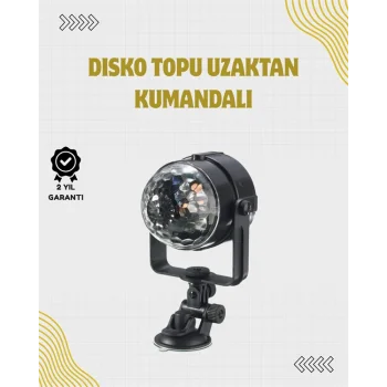 Uzaktan Kumandalı, Ses Kontrollü LED Disko Işığı - Parti ve Kulüpler İçin