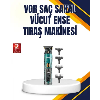 VGR V-695 Profesyonel Tıraş Makinesi Seramik lı Turbo Güçlü Motor
