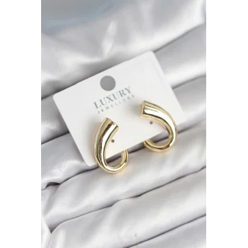 Vintage Model Gold Renk Kadın Küpe