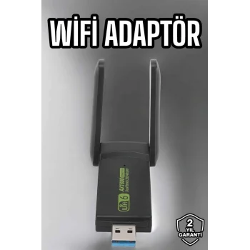 Wifi Adaptör Çift Bantlı Kablosuz Wifi Adaptörü