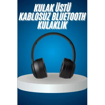 Wireless 5.0 Bluetooth Kablosuz Kulaklık ANC Özellikli Kulak Üstü Ayarlanabilir