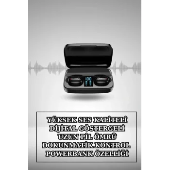 Wireless Şarjlı Pembe Akıllı Saat ve Kablosuz Bluetooth Kulaklık Dokunmatik Kontrol