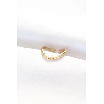 Yassı Gold Renk Ayarlanabilir Yüzük