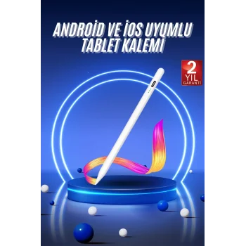 Yazı Çizim Kalemi İos Android Windows Uyumlu Tablet Telefon