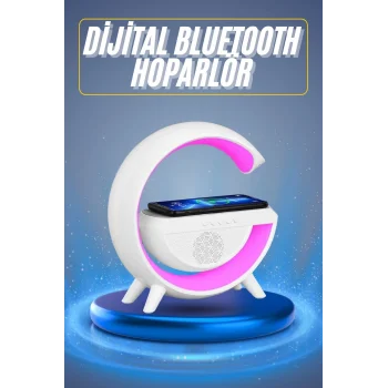 Yeni Nesil Bluetooth Hoparlör Speaker 5.0 Taşınabilir G Şeklinde Powerbankli