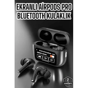 Yeni Nesil Bluetooth Kulaklık Ekranlı Yüksek Ses Kaliteli Uzun Şarj Süreli