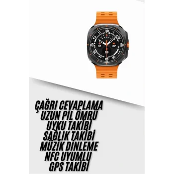 Yeni Nesil Çağrı Cevaplayabilen 47 MM Titreşimli Çok Fonksiyonlu Akıllı Saat