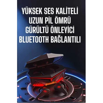 Yeni Nesil Oyuncu Kulaklığı Gürültü Önleyici Uzun Pil Ömrü Bluetooth Bağlantılı