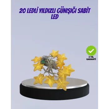 Yıldız Figürlü Led Şerit Işık 5m İç Mekan Dekor Aydınlatma