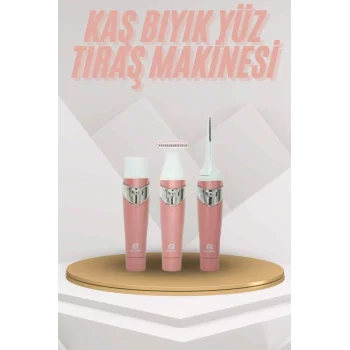 Yüz Kaş ve Tüm Vücut Epilasyon Aleti 3 Başlıklı Hassas Ciltlere Uygun Epilatör