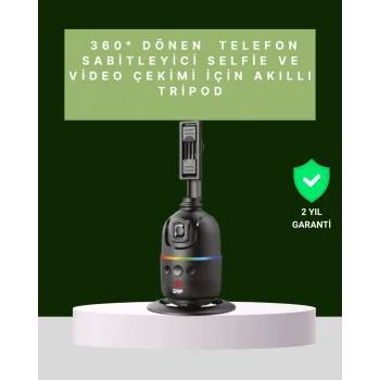 Yüz Takipli 360° Akıllı Gimbal Telefon ve Aksiyon Kamera Uyumlu