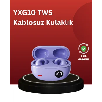 YXG10 Açık Kulak Bluetooth Kulaklık – Klipsli, Güvenli Spor Tasarım, 30 Saat Pil
