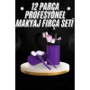 12 Parça Profesyonel Makyaj Fırçası Far Fırçası Allık Fırçası Yumuşak Kıllı