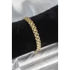 316L Çelik Gold Renk 7 mm Kalınlık Erkek Bileklik