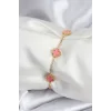 316L Çelik Gold Renk Pembe Baby Boy Yonca Kadın Bileklik