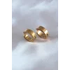 316L Çelik Gold Renk Sıkıştırmalı Erkek Küpe
