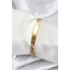 316L Çelik Gold Renk Yazı Yazmaya Uygun Kadın Bileklik