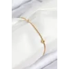 316L Çelik Topcuk Model Gold Renk Kadın Bileklik