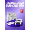 3D 4K HD 2.4G Game Stick 4K Ultra Hd Oyun Konsolu Çift Kollu