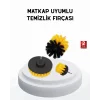 3’lü Matkap Temizlik Fırçası Seti – Banyo, Mutfak ve Araç Jantı İçin Etkili