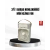 3’ü 1 Arada Mini Klima Fan USB Şarjlı, 7 Renk Gece Lambalı ve Nemlendirici