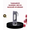 450 ml Taşınabilir Blender – Tip-C Şarjlı 12 lı Meyve Sıkacağı