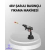 48V Kablosuz Yıkama Makinesi – 2 Pil, Köpük Tankı ve Ayarlanabilir