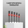 5 Parça Detay Temizlik Fırçası Seti Jant Motor Havalandırma İç Dış Temizlik