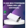 50000mAh Yüksek Kapasiteli Powerbank Hızlı Şarj ve LED Ekranlı