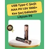 AAA Boyutunda USB Şarjlı Pil – Kompakt Tasarım, Geniş Uyumluluk