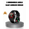 AMOLED Ekranlı Smartwatch – 3 Kordonlu, Kalp Atış & Uyku Takipli Akıllı Saat