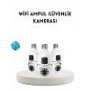 Ampul Tipi WiFi Kamera 2MP Lensli Full HD Görüntü ve Akıllı Hareket Algılama