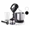 INOX TASLI MİKSER - BLENDER SETİ 5 KADEME HIZ+TURBO HAMUR YOĞURMA+ KASE 300W600ML HAZNE700ML ÖLÇÜ KABI SMX-2731 (5047)
