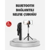 Kablosuz Bluetooth Selfie Çubuğu – 360° Dönebilir Başlık, Taşınabilir ve Şık Tasarım