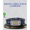 Kompakt LED Kafs Feneri USB Şarjlı Manyetik 2 Işık Modlu 215 Lümen