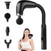 Masaj Çekici, 9 Hızlı Derin Doku Perküsyonu, 4 Başlıklı Uzun Saplı Boyun ve Sırt Masaj Aleti (5047)