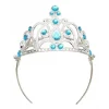 Mavi Taşlı Elsa Çocuk Tacı Prenses Tacı Kraliçe Tacı 16x14 cm (5047)