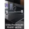 Metal Etek Pantolon Askısı - Mandallı Etek Askısı Pantolon Askısı 8 Adet