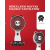 Mini Fan Hayvan Figürlü – Şarj Edilebilir Taşınabilir El Vantilatörü