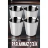 Çelik Bardak Seti 4 Adet Fazio Giacinto Design