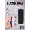 Elastik Toka 12 ADET SİYAH