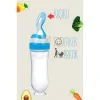 Kaşıklı Mama Silikon Biberon ERKEK Bebek Besleyici