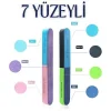 7 Yüzeyli Tırnak Törpü ve Parlatma Blok Sünger Renkli, Ergonomik ve Profesyonel Manikür İçin