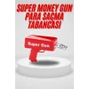 Para Saçma Tabancası Kırmızı Para Fırlatma Oyuncağı Parti Eğlencesi