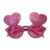 Pembe Renk Sim İşlenmiş Kalp Figürlü Yılbaşı Parti Gözlüğü (5047)