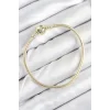Pirinç Charm Topcuk Model Gold Renk Kadın Bileklik