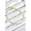 Pirinç Charm Topcuk Model Gold Renk Kadın Bileklik