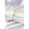 Pirinç Gold Renk Halley Yıldız Model Kadın Bileklik