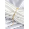 Pirinç Gold Renk Yıldız Model Kadın Bileklik
