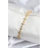 Pirinç VIP Seri Gold Renk Sıralı Kutup Yıldızı Kadın Bileklik